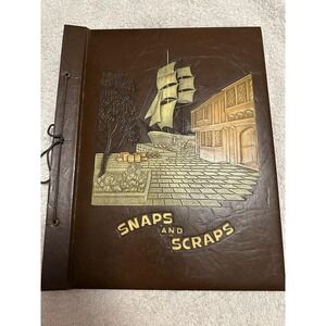 Vintage "Snaps And Scraps" Embossed Scrapbook Photo & Souvenir New‎ Never Used